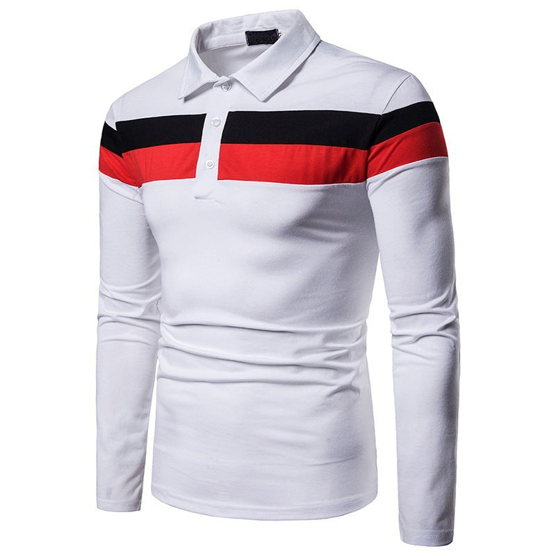 Herren Polohemd Modern Blockstreifen Komfort Kragen - BerlinGlamour
