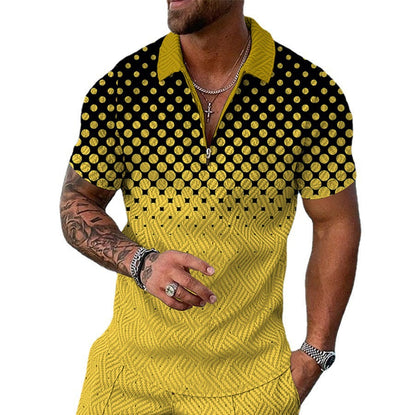 Elegantes Herren Hemd Kurzarm Modern Knopfleiste