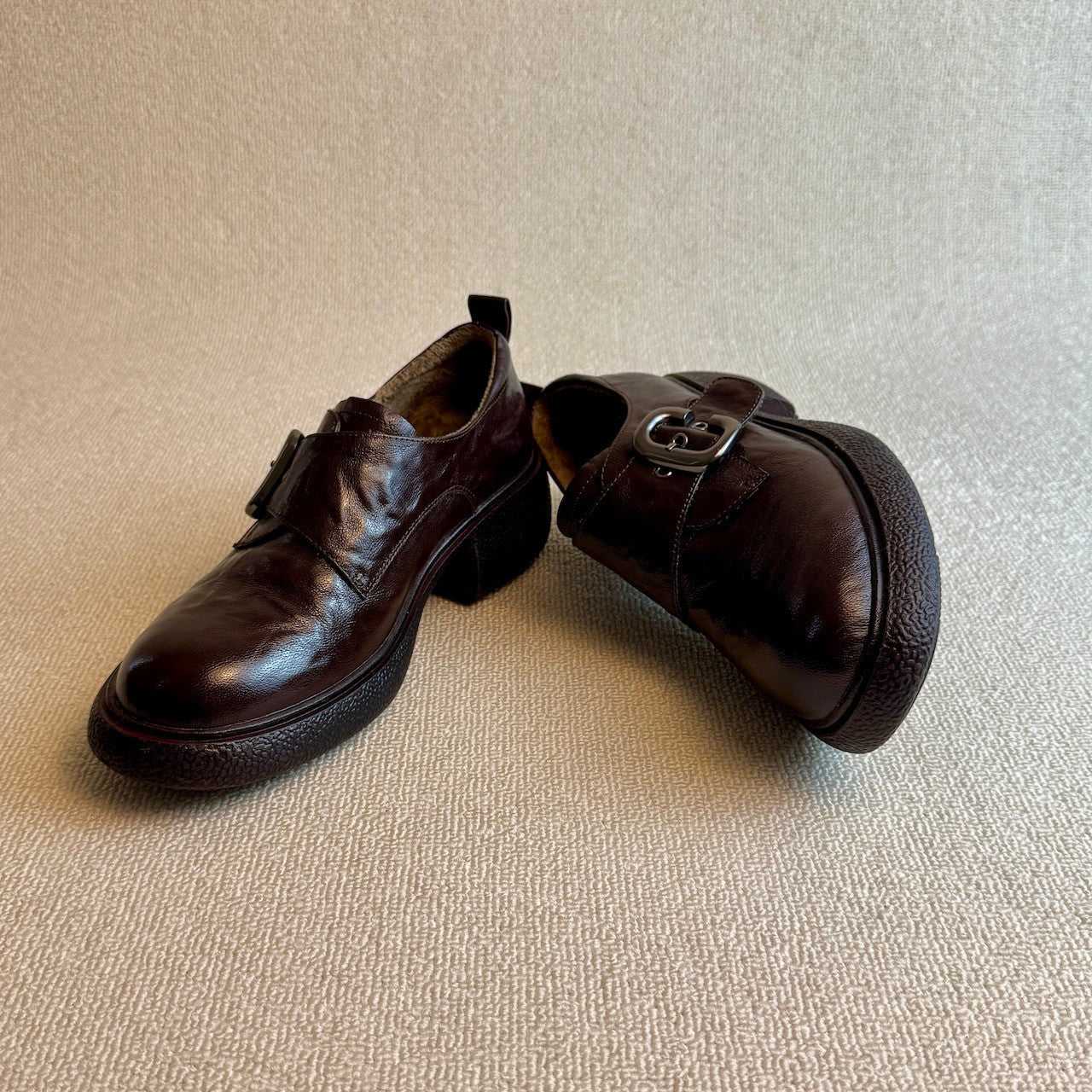 Damen Halbschuhe Bequem Verstellbar Modern