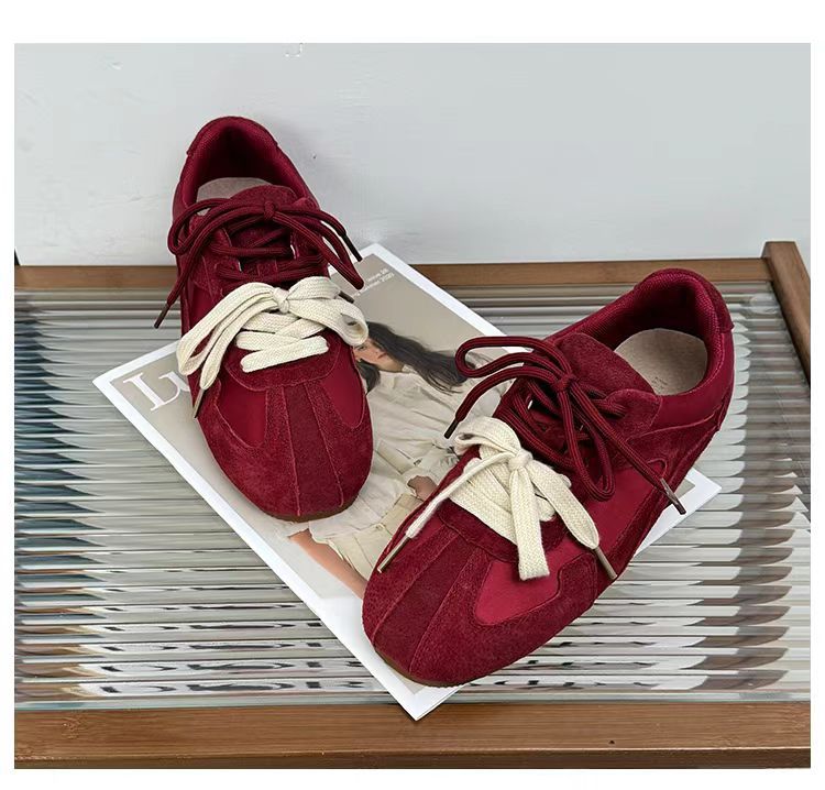Damen Sneaker Sportlich Weich Wildleder Modisch