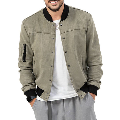 Herren Bomberjacke Sportlich Mit Taschen Modern