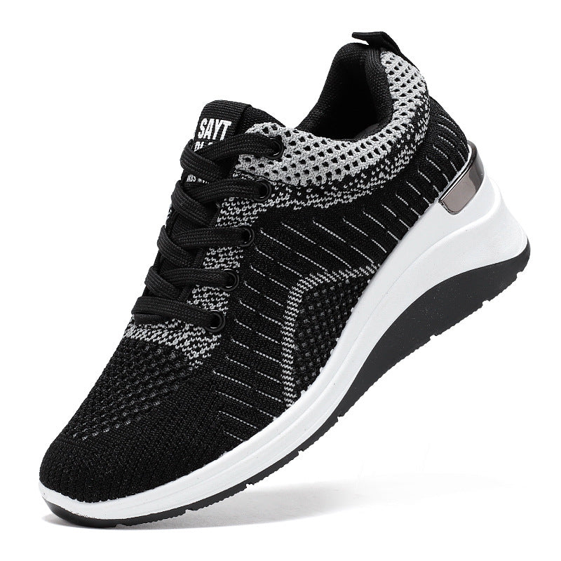 Damen Sneaker Sportlich Atmungsaktiv Knit Sohle Rutschfest