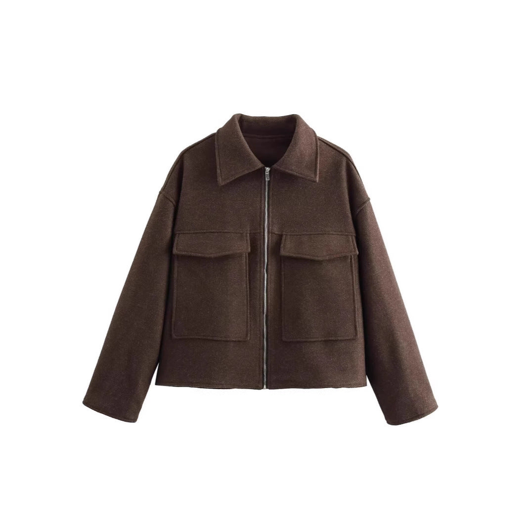 Wärmeisolierte Damen Winterjacke Isolierende Overshirt