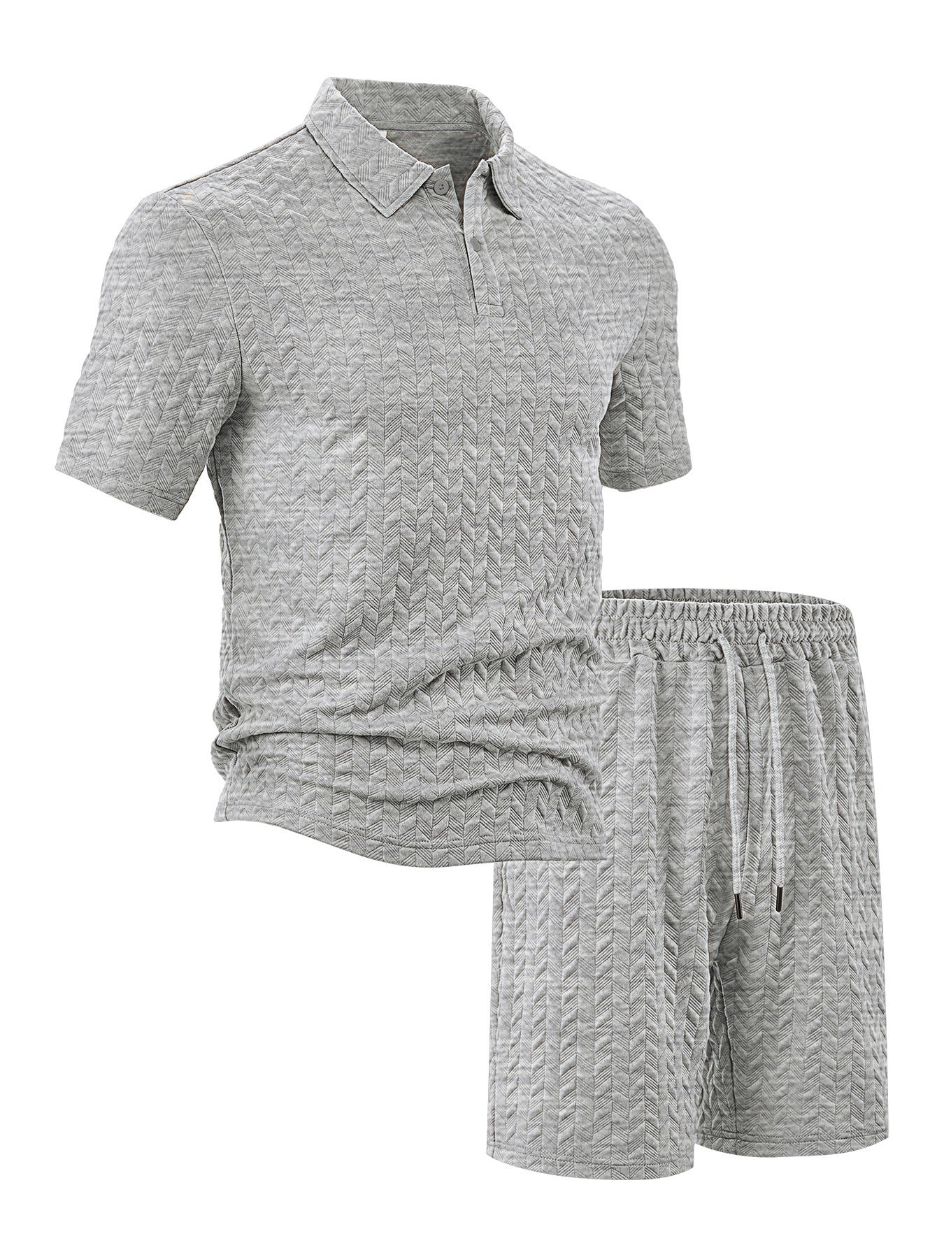 Herren Sport Set Polo Shirt und Shorts Freizeit