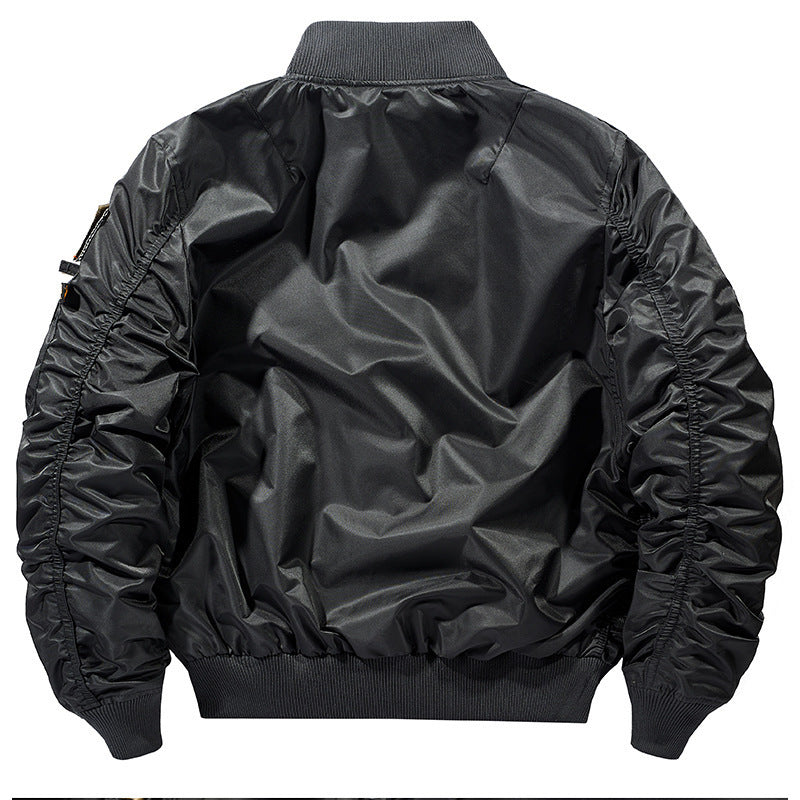 Herren Bomberjacke Sportlich Vielseitig Mit Taschen