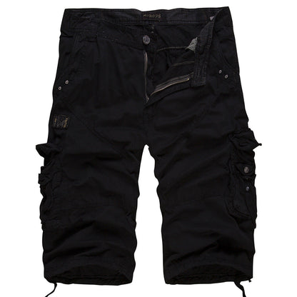 Herren Cargoshorts Bequem mit verstellbarem Bund und vielen Taschen