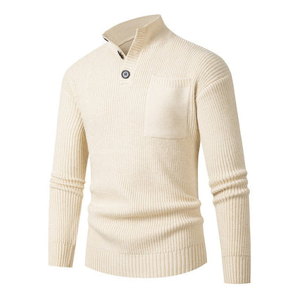 Herren Pullover Modisch Mit Brusttasche Hochwertig