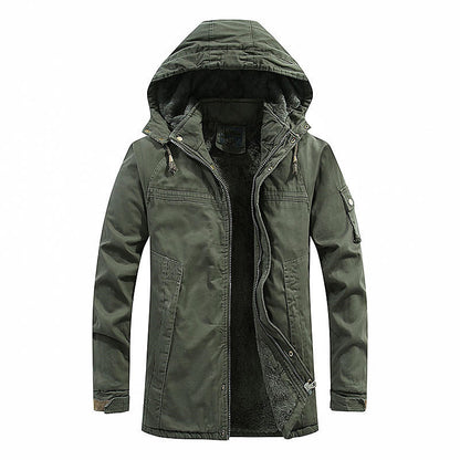 Herren Winterjacke Funktionell Enganliegend Fleece Isoliert - BerlinGlamour