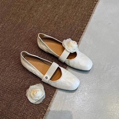 Damen Ballerinas Blumen Elegant Flexibel