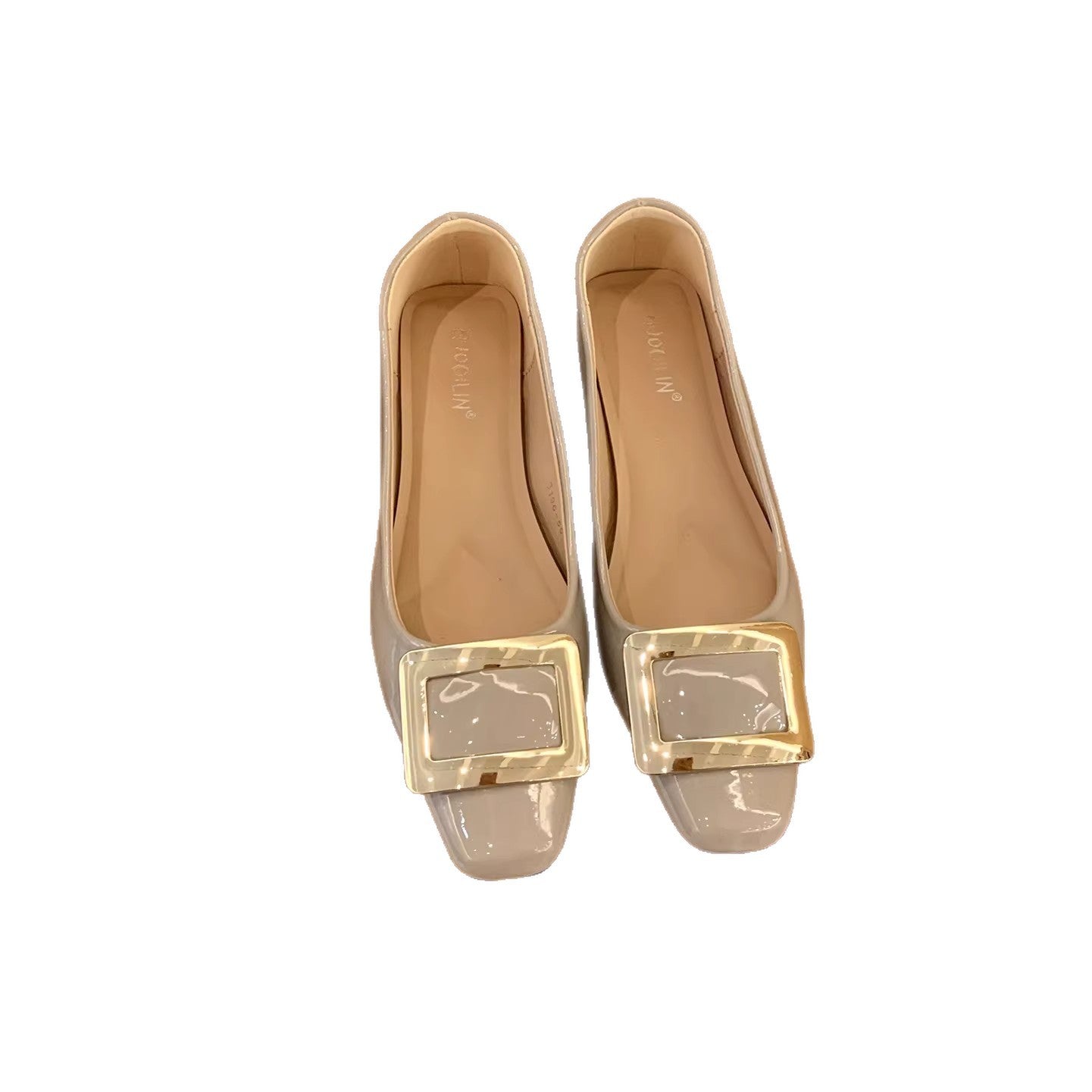 Damen Ballerinas Elegante Schuhe mit Schnallenverschluss
