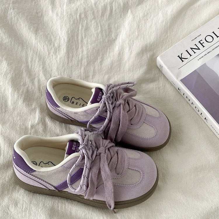 Damen Sneaker Atmungsaktiv Schnürsenkel Modern