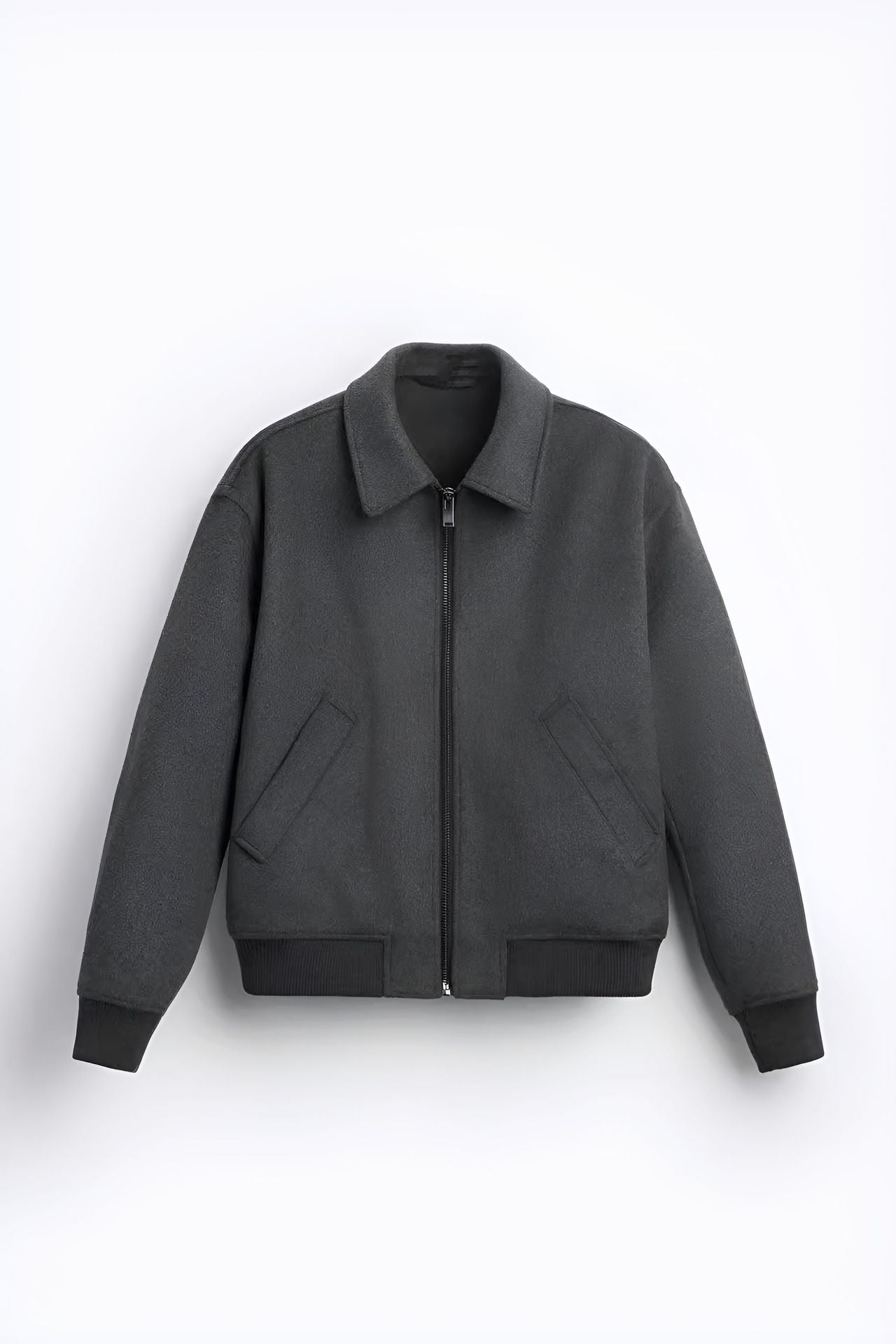 Herren Bomberjacke Softshell Teddy Stoff Modern