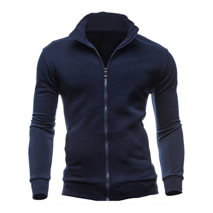 Herren Sportjacke Mit Hochem Kragen Reißverschluss Modern