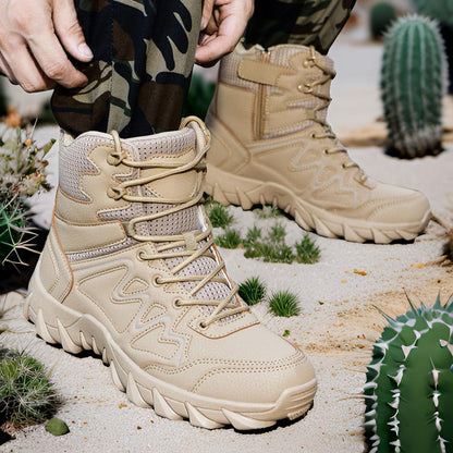 Herren Outdoor-Stiefel robust Rutschfest höher Knöchelschutz