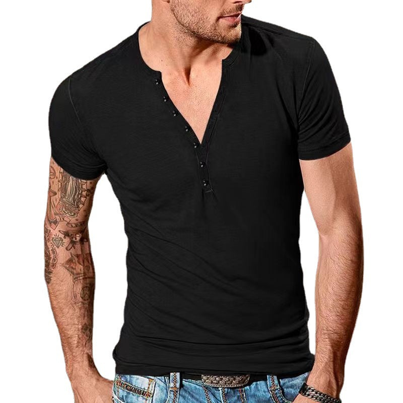 Herren T-Shirt Kurzarm Freizeitshirt Trendig Modern