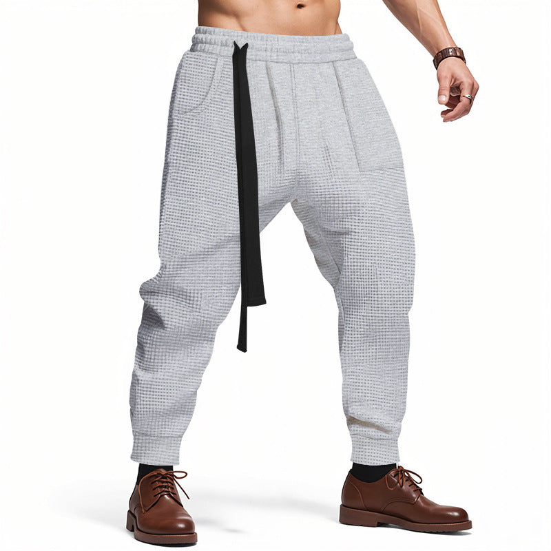 Herren Freizeithose Bequem Grobstrickt mit Taschen