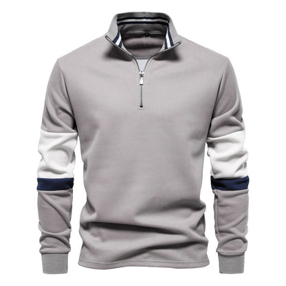 Herren Pullover Stehkragen Sportlich Modern