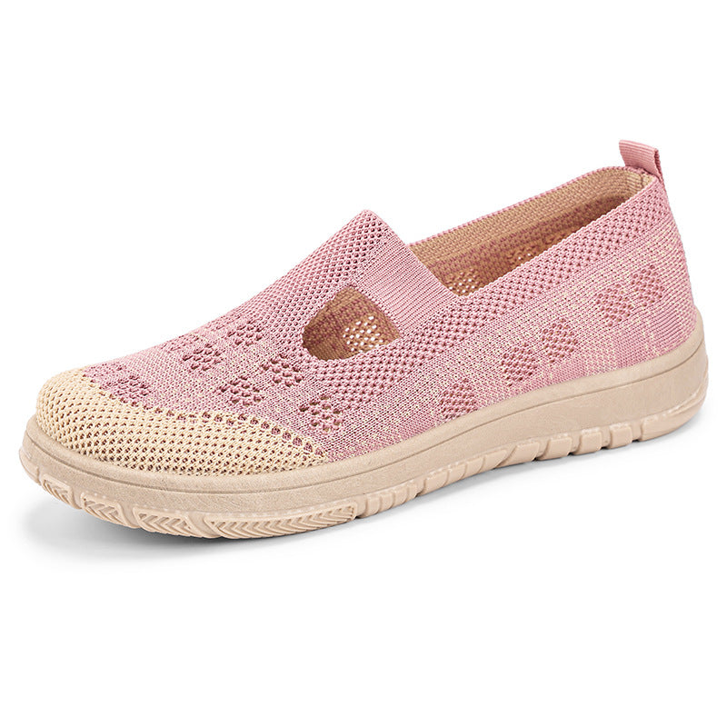 Damen Sneaker Komfortabel Luftig Durchbrochenes Design