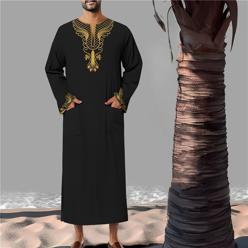 Herren Kaftan Modern mit Stickerei Elegant