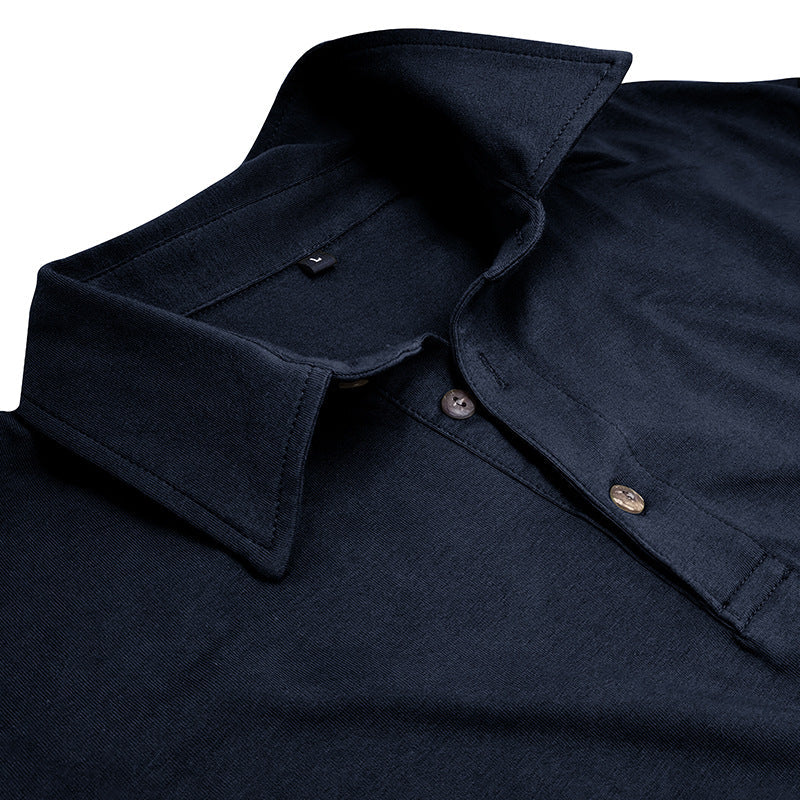 Herren Poloshirt Langarm Hochwertig Baumwolle BerlinStyle