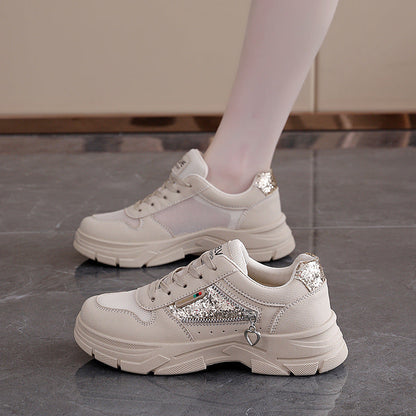 Damen Sneaker Modisch Funkelnd Atmungsaktiv