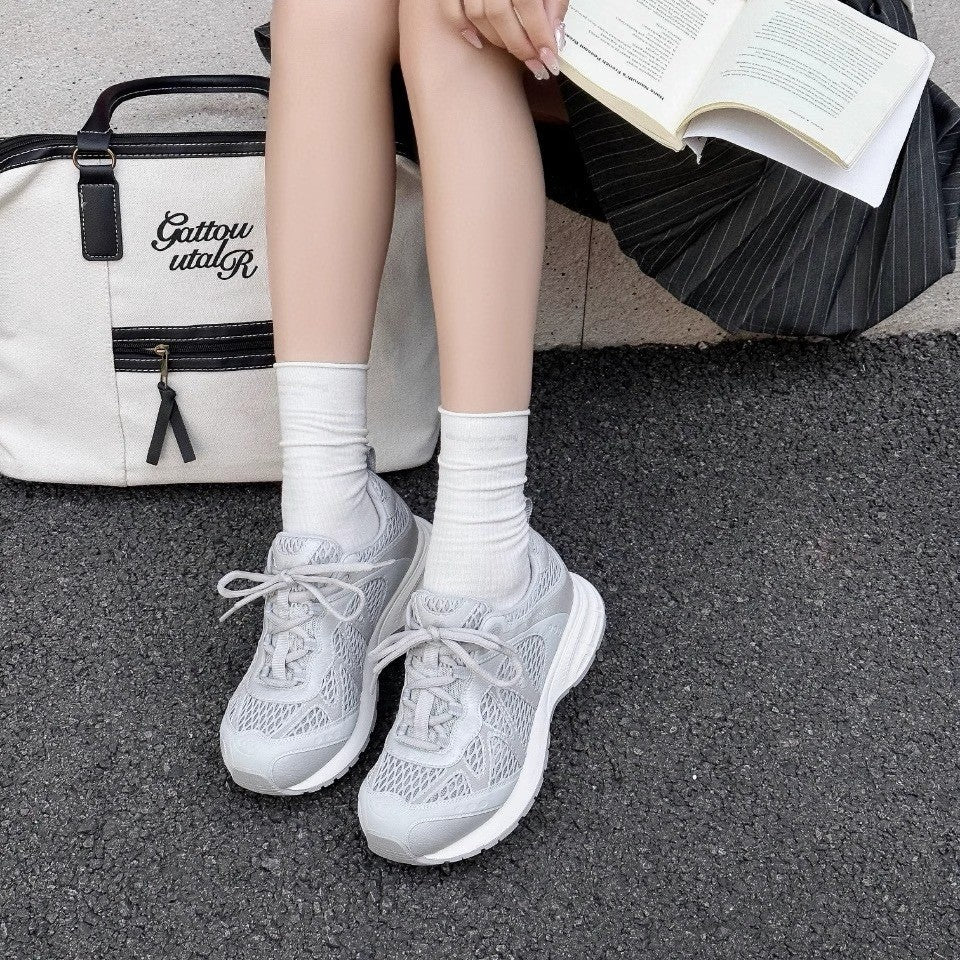 Damen Laufschuhe Komfortabel Atmungsaktiv Schwarz