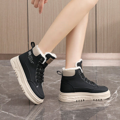 Damen Sneaker Winter Warm Innenfutter Rutschfest