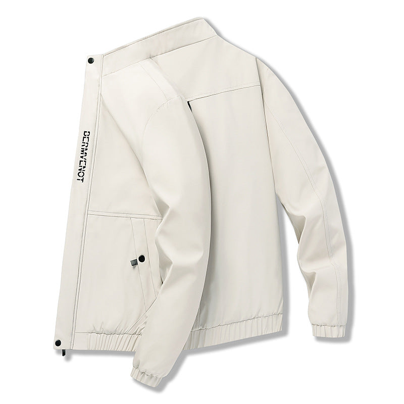 Herren Übergangsjacke Modern mit Verstellbaren Ärmeln und Taschen