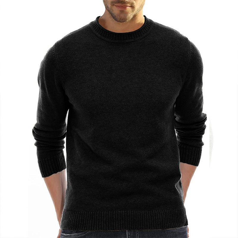 Herren Pullover Rundhals aus Baumwolle Weich Bequem