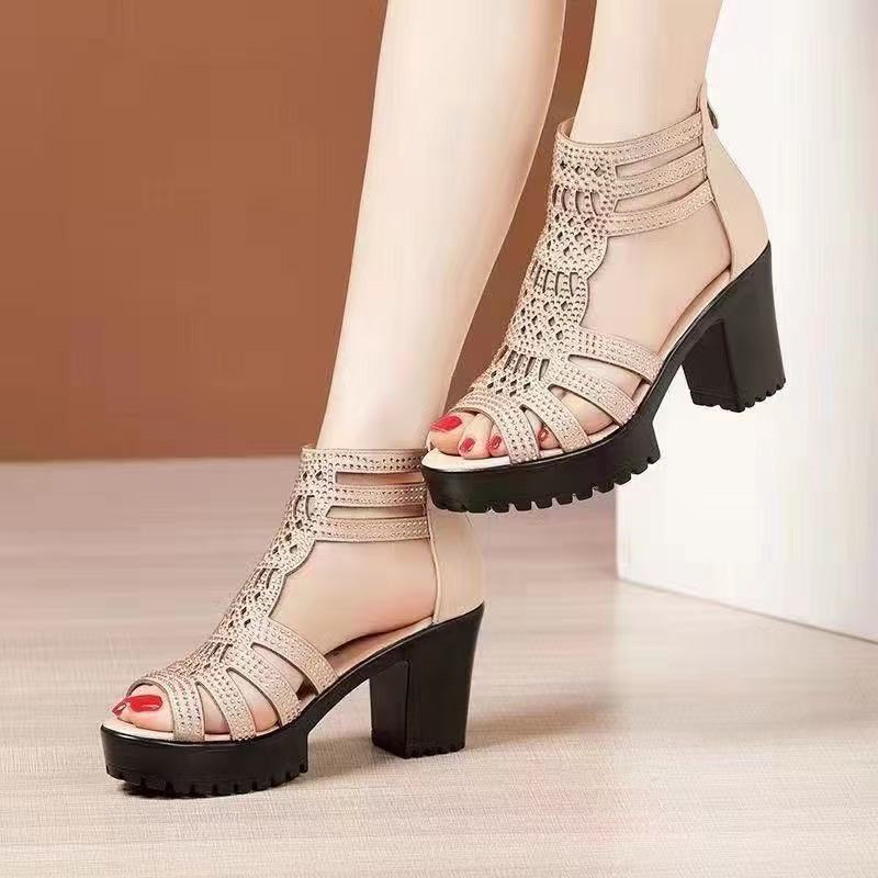 Damen High Heels Sandalen Elegant Schmal