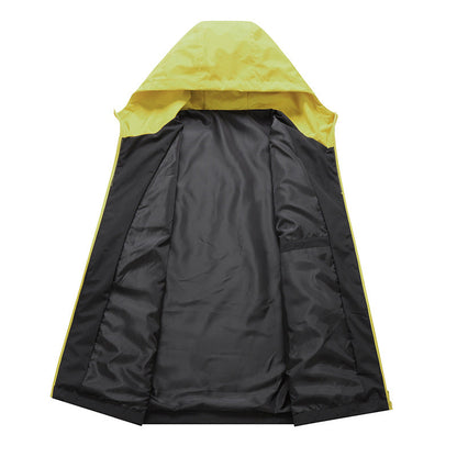 Herren Funktionsjacke Wasserdicht Verstellbares Kapuzenjacke Sport