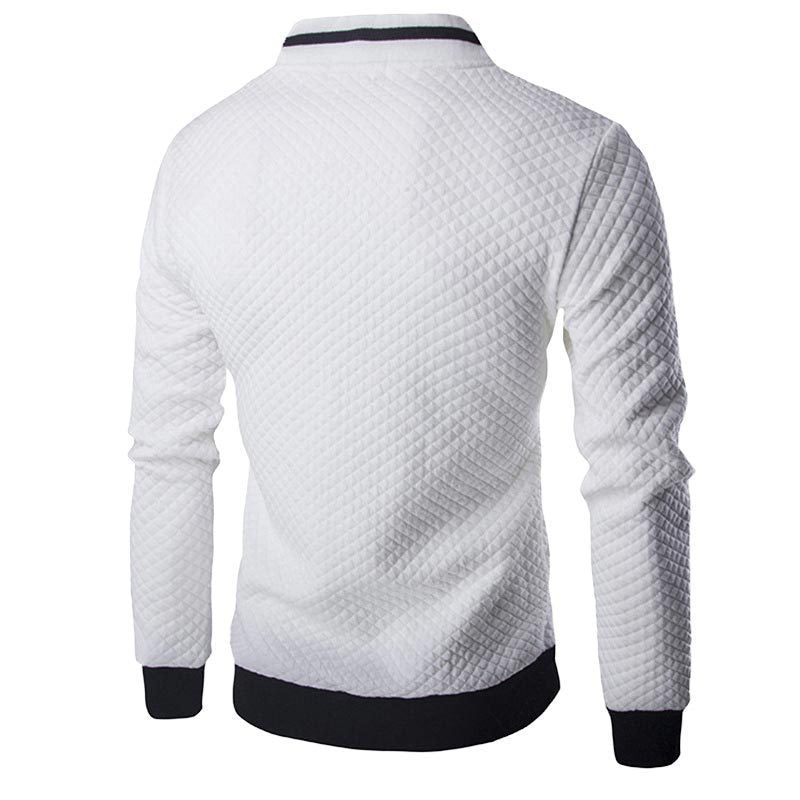 Herren Steppjacke Warm mit hohem Kragen und Taschen
