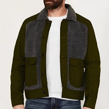 Herren Fleecejacke Lässig Mit Kapuze Modern