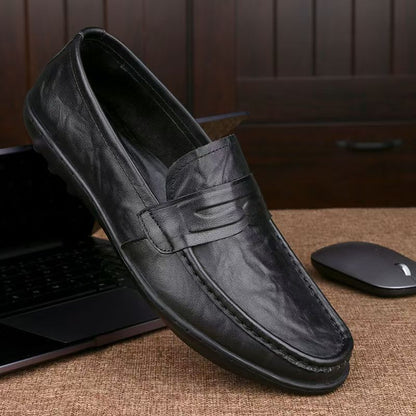 Herren Mokassins Elegante Nerzoptik Luxus Design