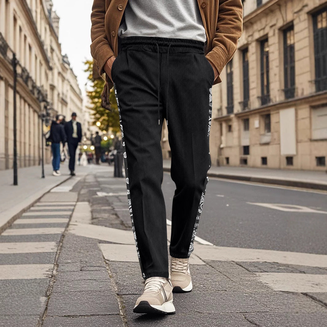 Herren Sportlhose Freizeithose Mit Grafikdruck Modern