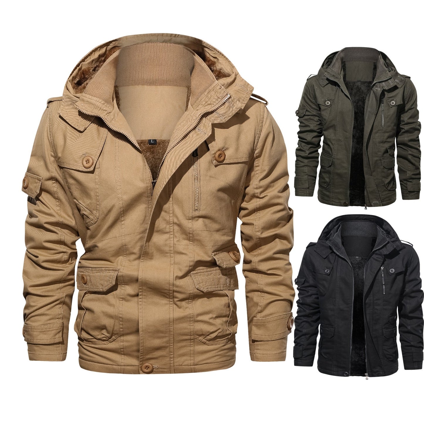 Herren Outdoorjacke Funktionsjacke Warm Isoliert - BerlinGlamour