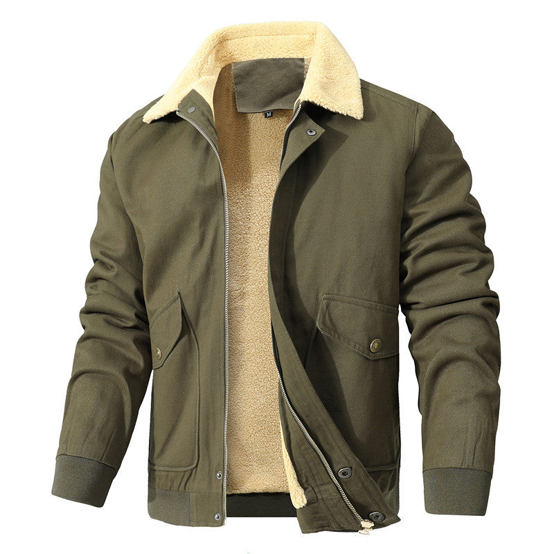 Herren Arbeitsjacke Warm Fleece Innenfutter Winter