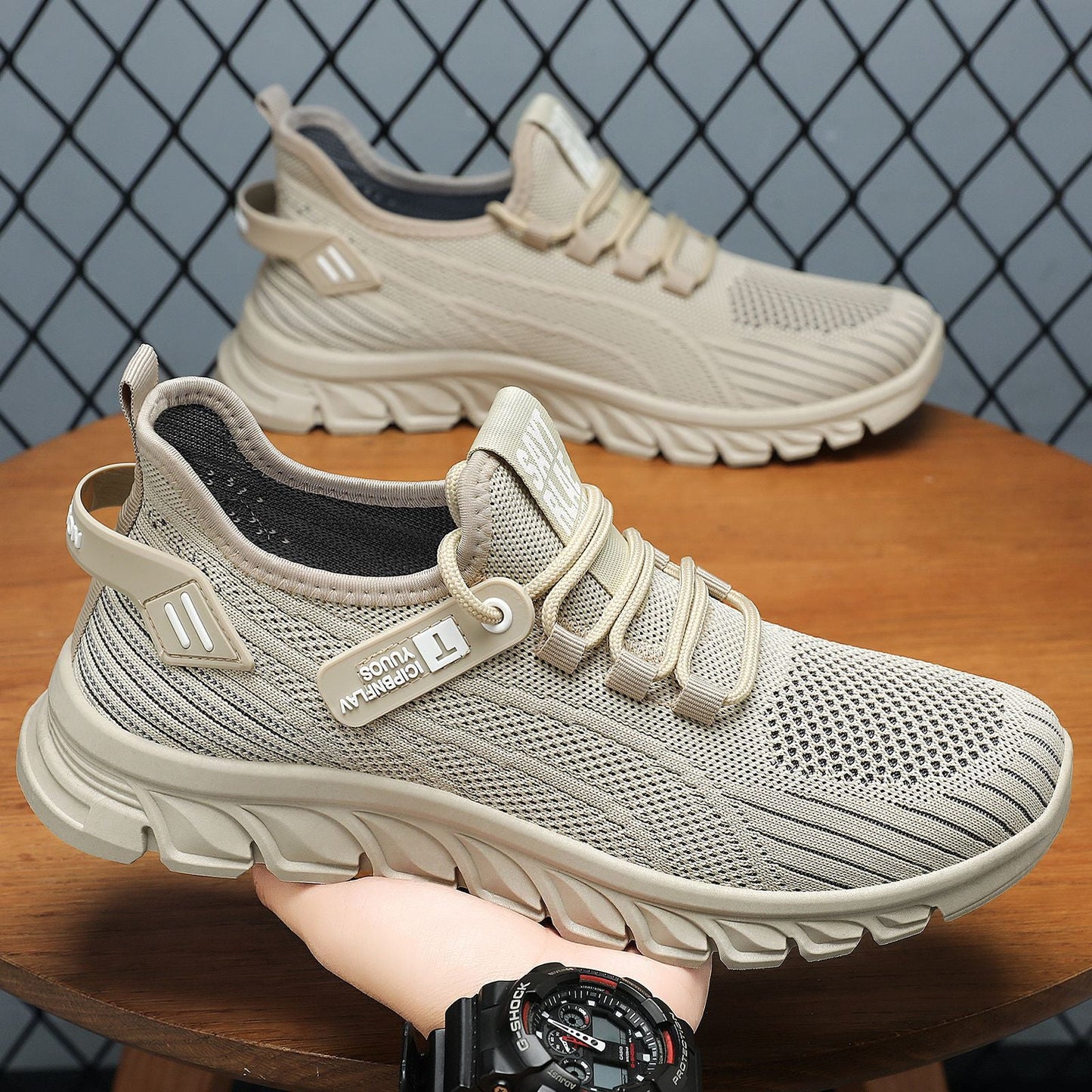 Damen Sneaker Sportlich Mesh Bequem Laufschuhe