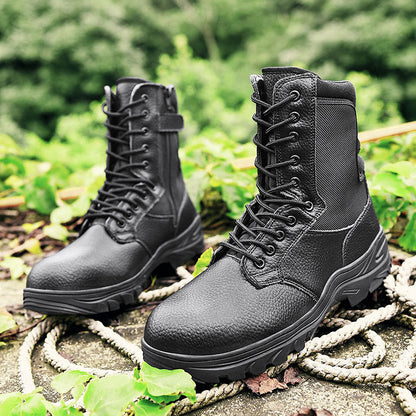 Damen Stiefel Robust Outdoor Tactical Schwarz