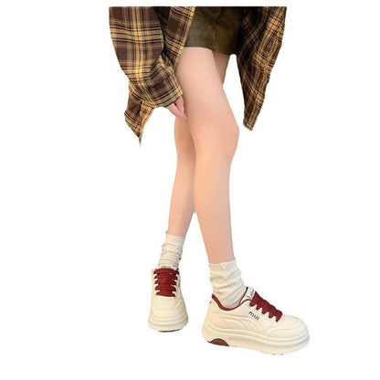 Damen Sneaker Plateau Schuhe Komfortabel Sportlich
