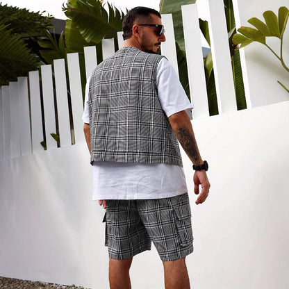 Herren Weste Funktionell mit vielen Taschen Modern