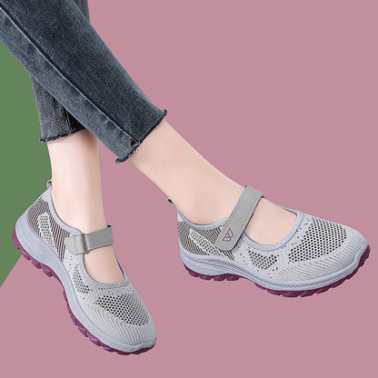 Damen Sportschuhe Atmungsaktiv Komfortabel Klettverschluss - BerlinGlamour