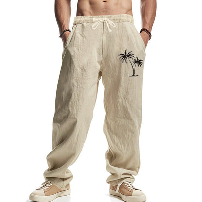 Herren Freizeithose Bequem mit Logo-Print Modern