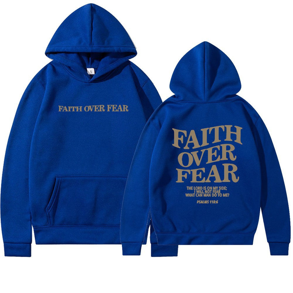 Faith Over Fear Hoodie Motiviert Frauen