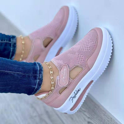 Bequeme Laufschuhe Atmungsaktiv Mesh Klettverschluss