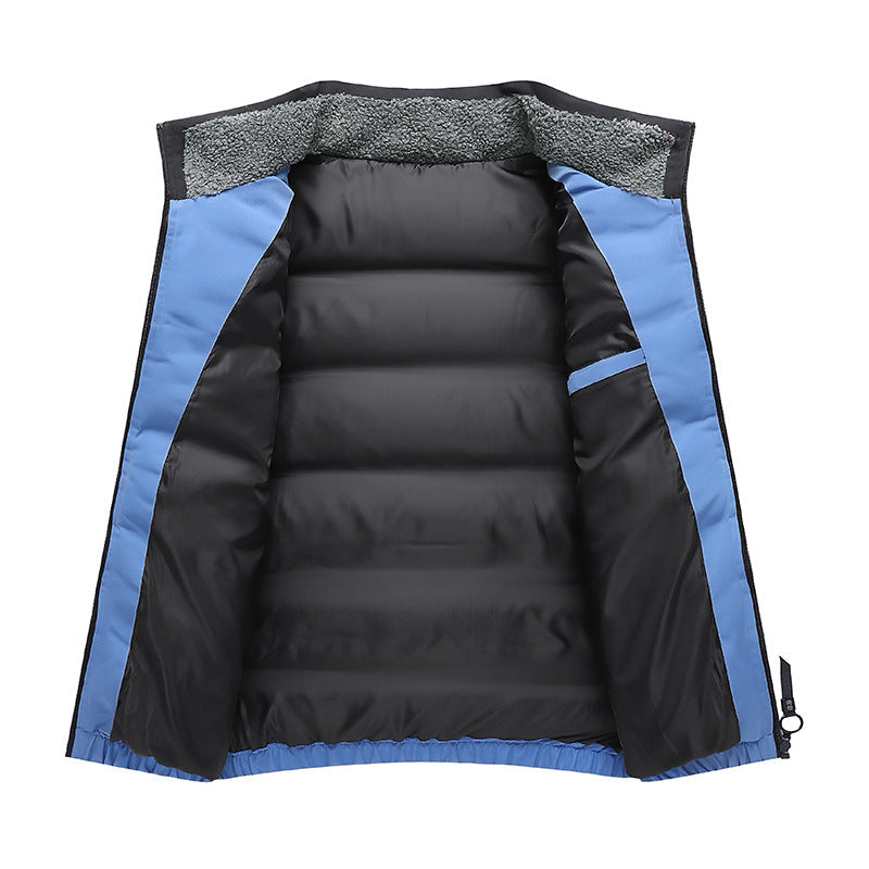 Herren Steppjacke Warm Kuschelig Innenfutter Winter