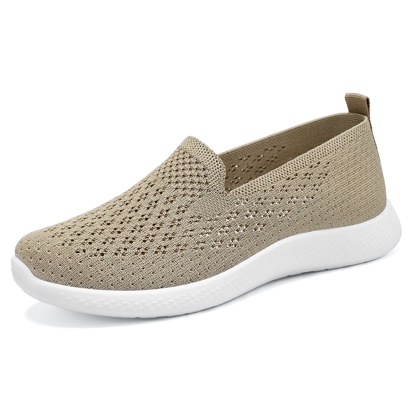 Damen Sneaker Atmungsaktiv Elastisch Slip-On Sportschuhe