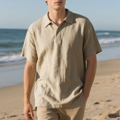 Herren Poloshirt Kurzarm Baumwolle Klassisch Modern