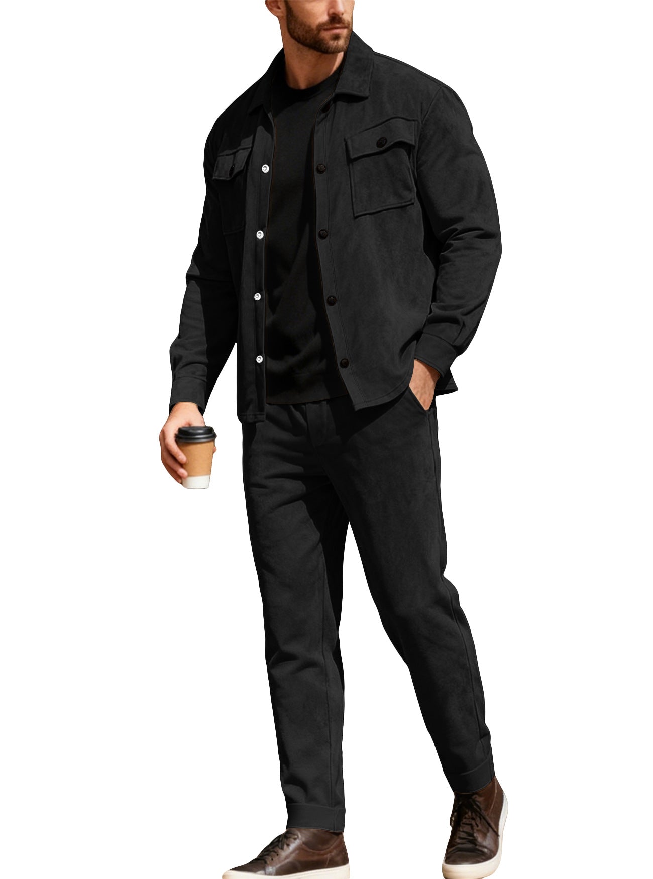 Herren Freizeitanzug Lässig Modern mit Taschen