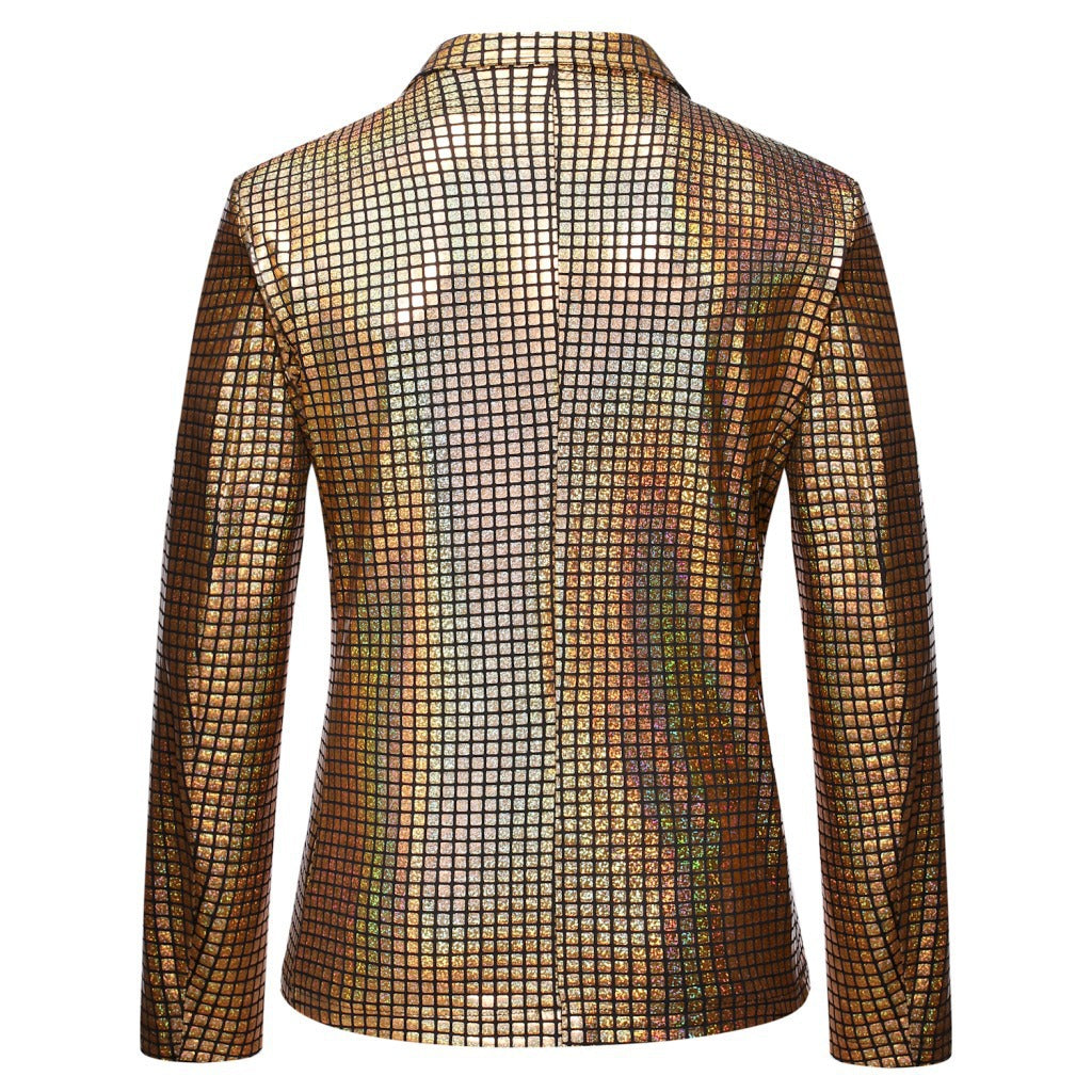 Herren Sakko Paillettenjacke Modern Glamour